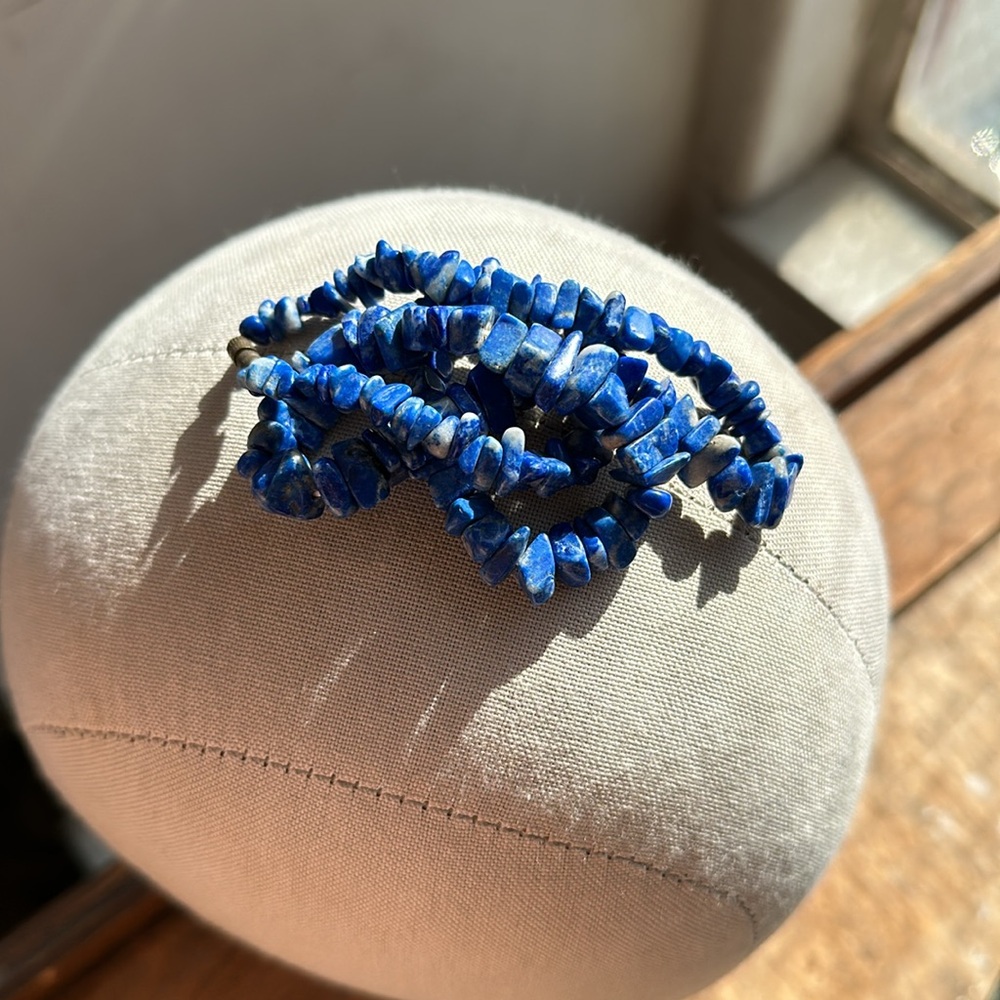 Genuine Blue Lapis necklace Vintage from Europe